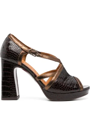 Chie Mihara Zapatillas Usho con efecto de piel de cocodrilo