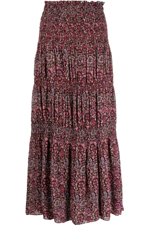 Marant Etoile Falda midi Nunca con estampado floral