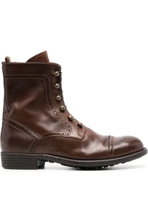 Officine creative Botas con detalles de perforaciones
