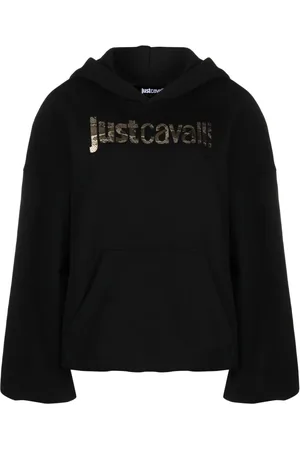Roberto Cavalli Hoodie con logo estampado