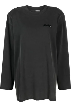 ROTATE Playera con logo de lentejuelas