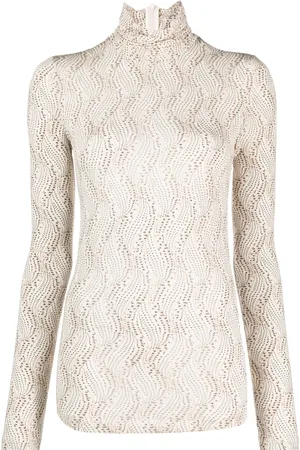 Isabel Marant Top Joyela con cuello de tortuga