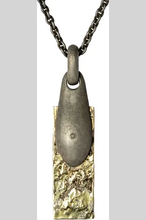 PARTS OF FOUR Collar Chrysalis en oro amarillo de 18kt y plata de ley