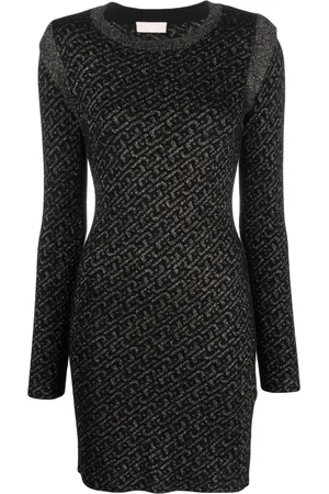 Liu Jo Vestido corto con diseño tejido y logo en jacquard
