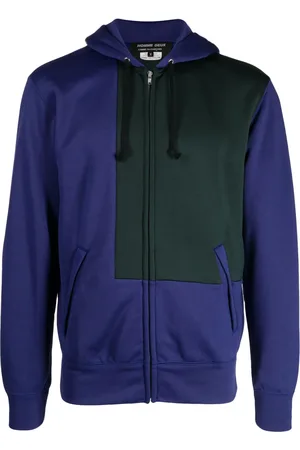 Comme des Garçons Hoodie con diseño color block y cordones