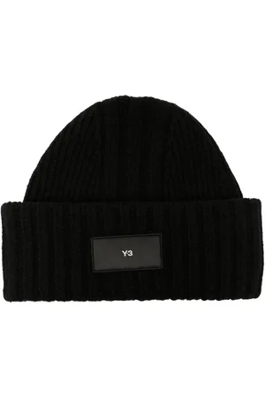 Y-3 Gorro tejido con parche del logo