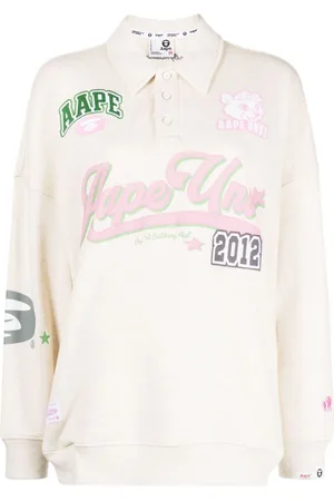 A Bathing Ape Playera tipo polo con logo estampado