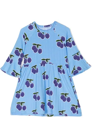 Mini Rodini Vestido con estampado de fruta