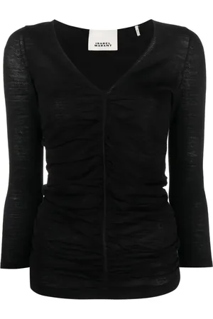 Isabel Marant Top Acara de manga larga