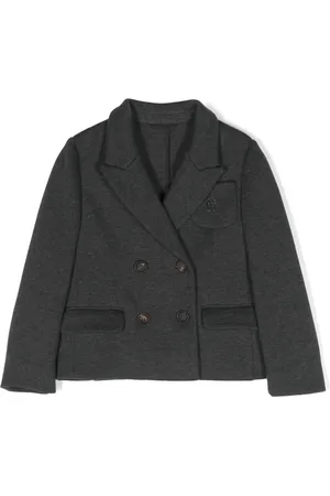 Brunello Cucinelli Blazer con solapas de muesca y doble botonadura