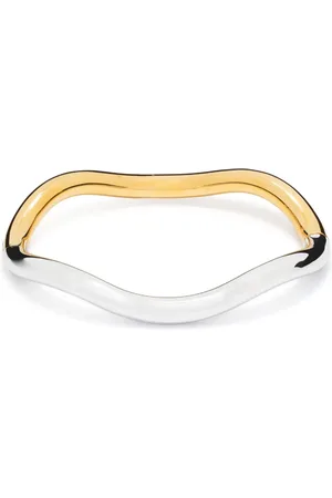 CHARLOTTE CHESNAIS Pulsera Wave con diseño de dos tonos