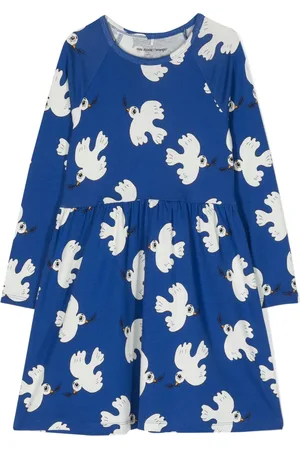 Mini Rodini Vestido acampanado con estampado gráfico