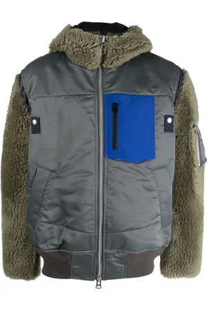 SACAI Chamarra con capucha y diseño color block