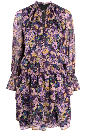 Liu Jo Vestido corto con volantes y estampado floral