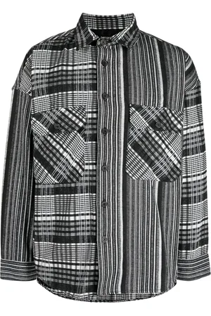 FIVE CM Camisa manga larga con estampado de cuadros