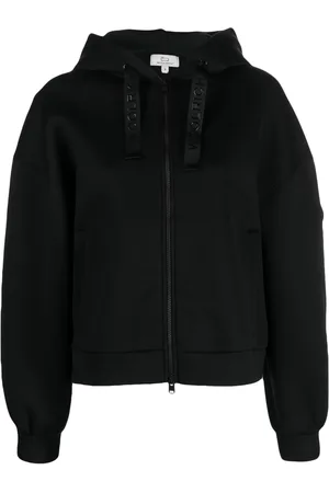 Woolrich Hoodie con cierre y logo estampado