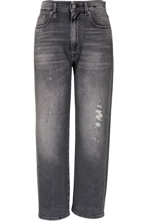 R13 Jeans rectos con tiro alto