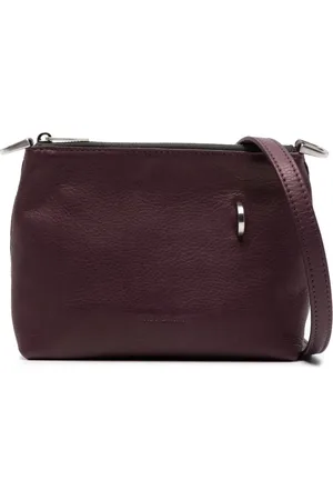 Rick Owens Bolsa crossbody con logo grabado