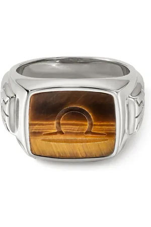 John Hardy Anillo ID Signet en plata de ley