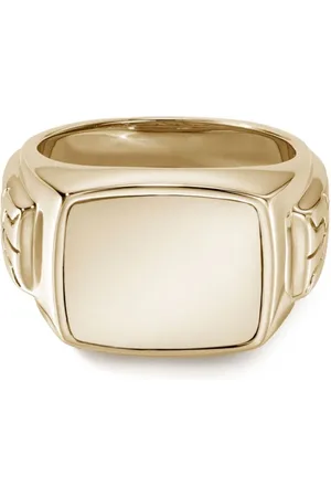 John Hardy Anillo de sello en oro amarillo de 18kt