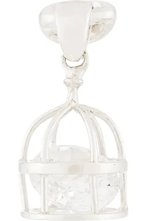 E.M. Caged crystal earring