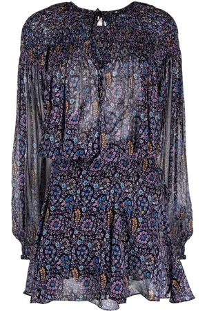 Marant Etoile Vestido corto Noanne con estampado floral