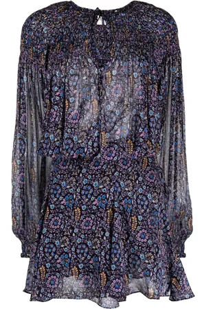 Marant Etoile Vestido corto Noanne con estampado floral