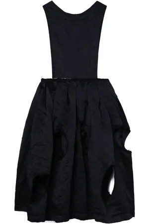 Comme des Garçons Vestido midi con diseño plisado