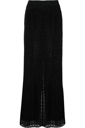 Missoni Pantalones palazzo con tejido en zigzag