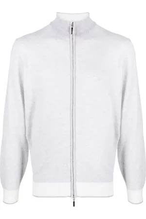 Doriani Cashmere Cárdigan de cachemira con cuello de tortuga y cierre