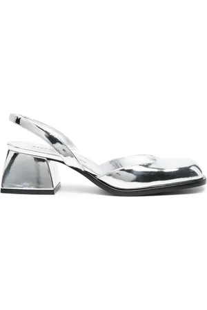 NODALETO Zapatillas con puntera cuadrada y tacón de 60mm