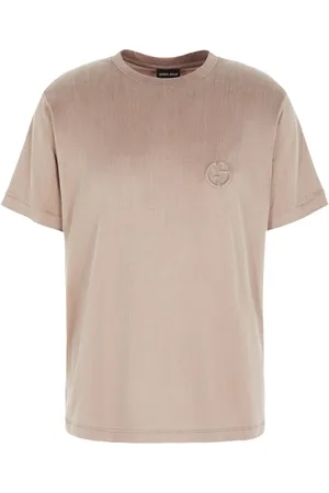 Giorgio Armani Playera con cuello redondo y logo bordado
