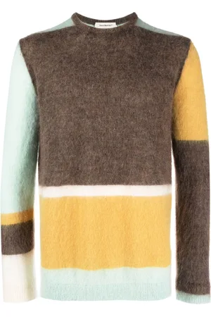 There Was One Suéter con diseño color block y cuello redondo