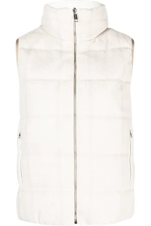 Kiton Chaleco capitonado con capucha