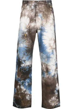 DARKPARK Jeans rectos con motivo abstracto
