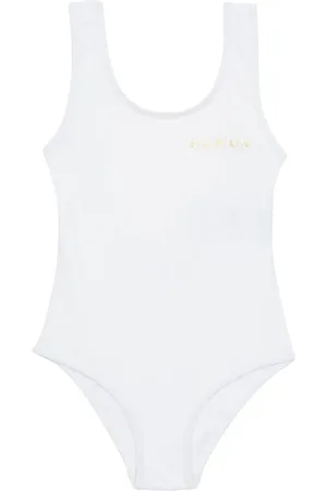 Balmain Traje de baño con logo estampado