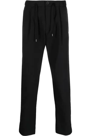 HERNO Pantalones slim con cordones en la pretina