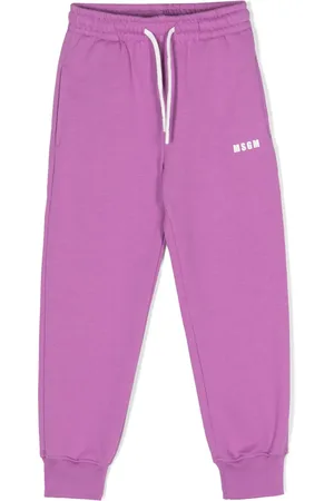 Msgm Pants con logo estampado