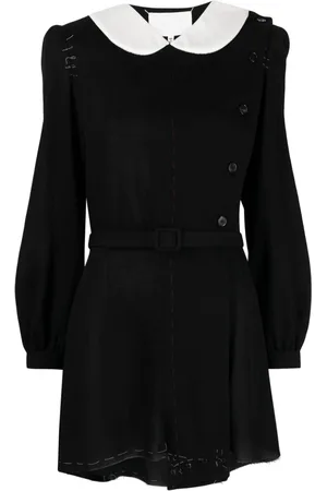 Maison Margiela Vestido corto con cuello Peter Pan