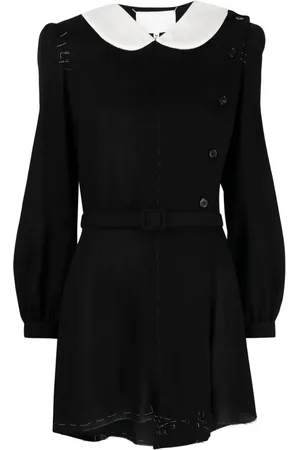 Maison Margiela Vestido corto con cuello Peter Pan
