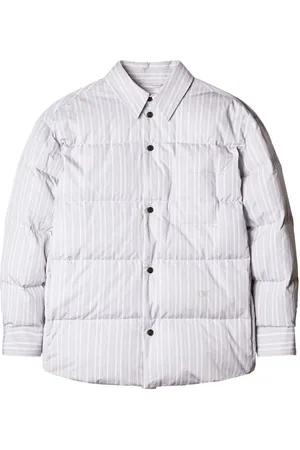 OFF-WHITE Sobrecamisa capitonada con motivo de rayas