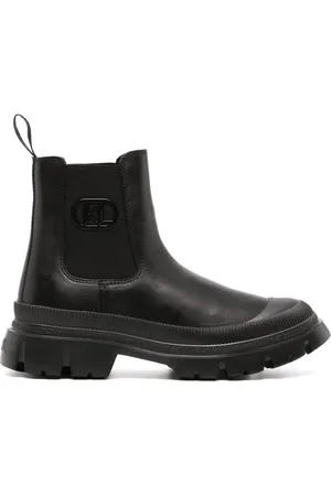 Karl Lagerfeld Botines con puntera redonda y paneles elásticos