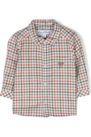 Tartine Et Chocolat Camisa con motivo de cuadros gingham y logo bordado