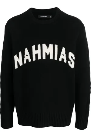 Nahmias Suéter tejido con logo en intarsia