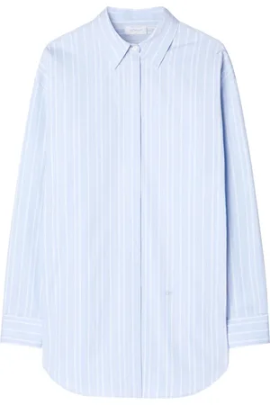 OFF-WHITE Camisa de popelina con estampado de rayas diplomáticas