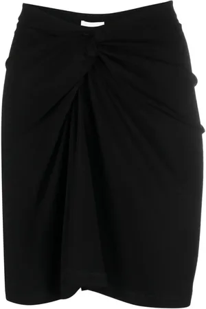 Marant Etoile Falda corta con detalle fruncido y cintura alta