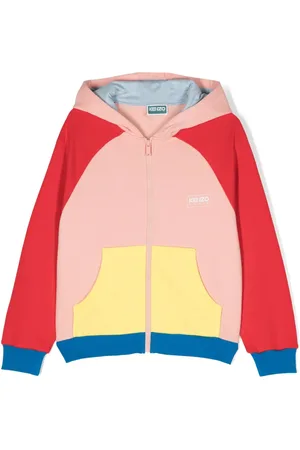 Kenzo Hoodie con cierre y diseño color block