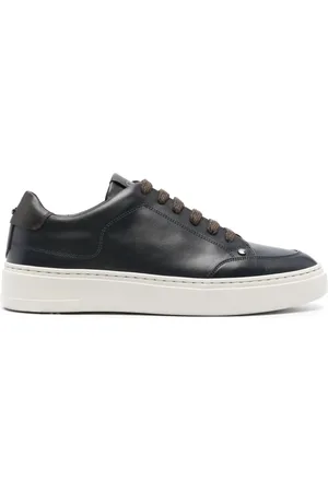 CANALI Tenis con agujetas y diseño de dos tonos