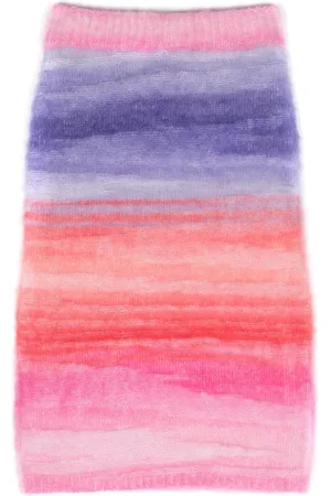 Missoni Falda corta tejida con motivo degradado