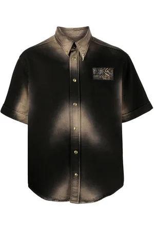 Roberto Cavalli Camisa con parche del logo